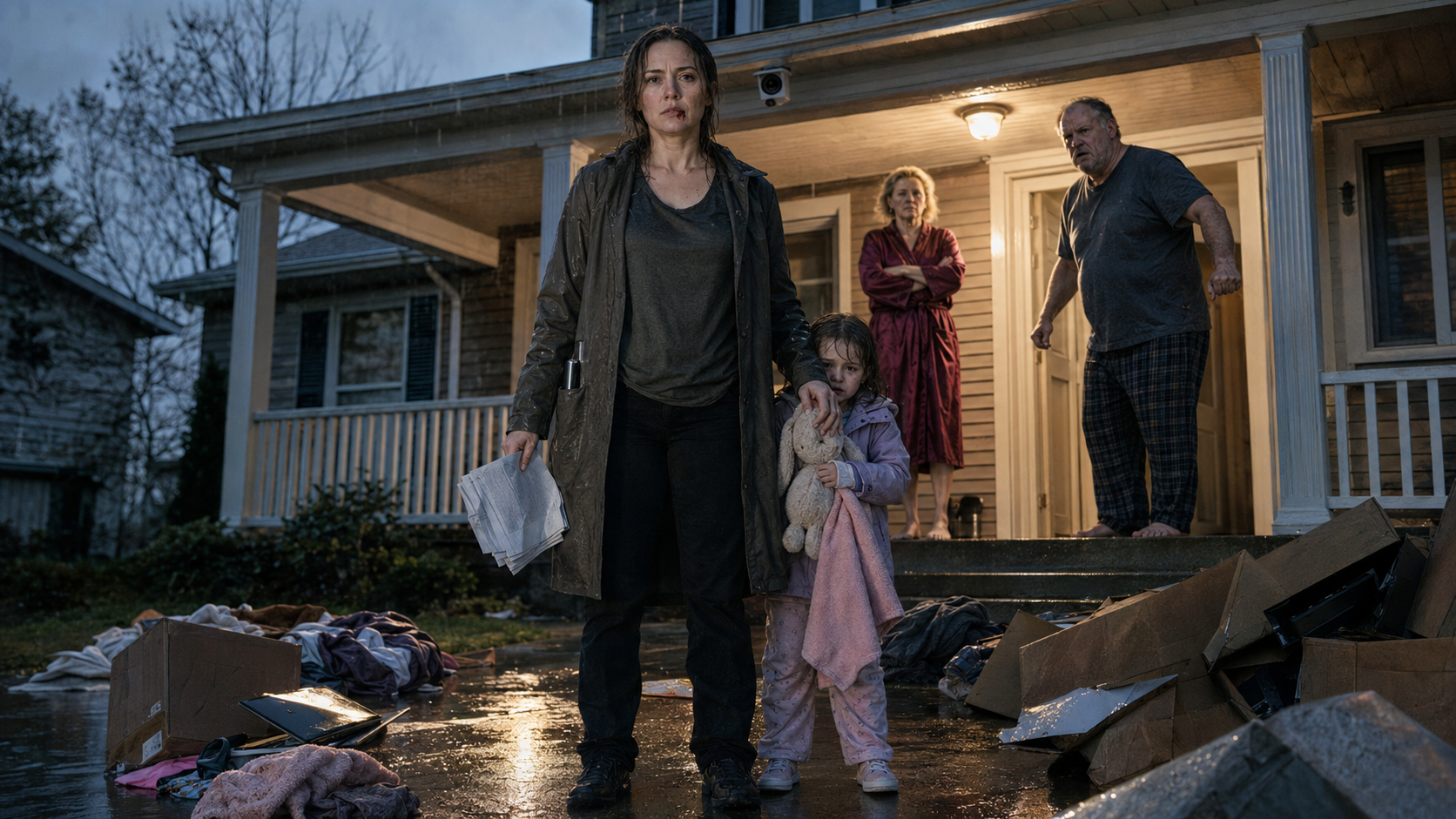 THEY THREW MY DAUGHTER AND ME INTO THE RAIN — THEN MY FATHER HIT ME